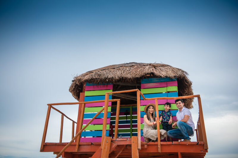 Playa Delfines Family Session in Cancun